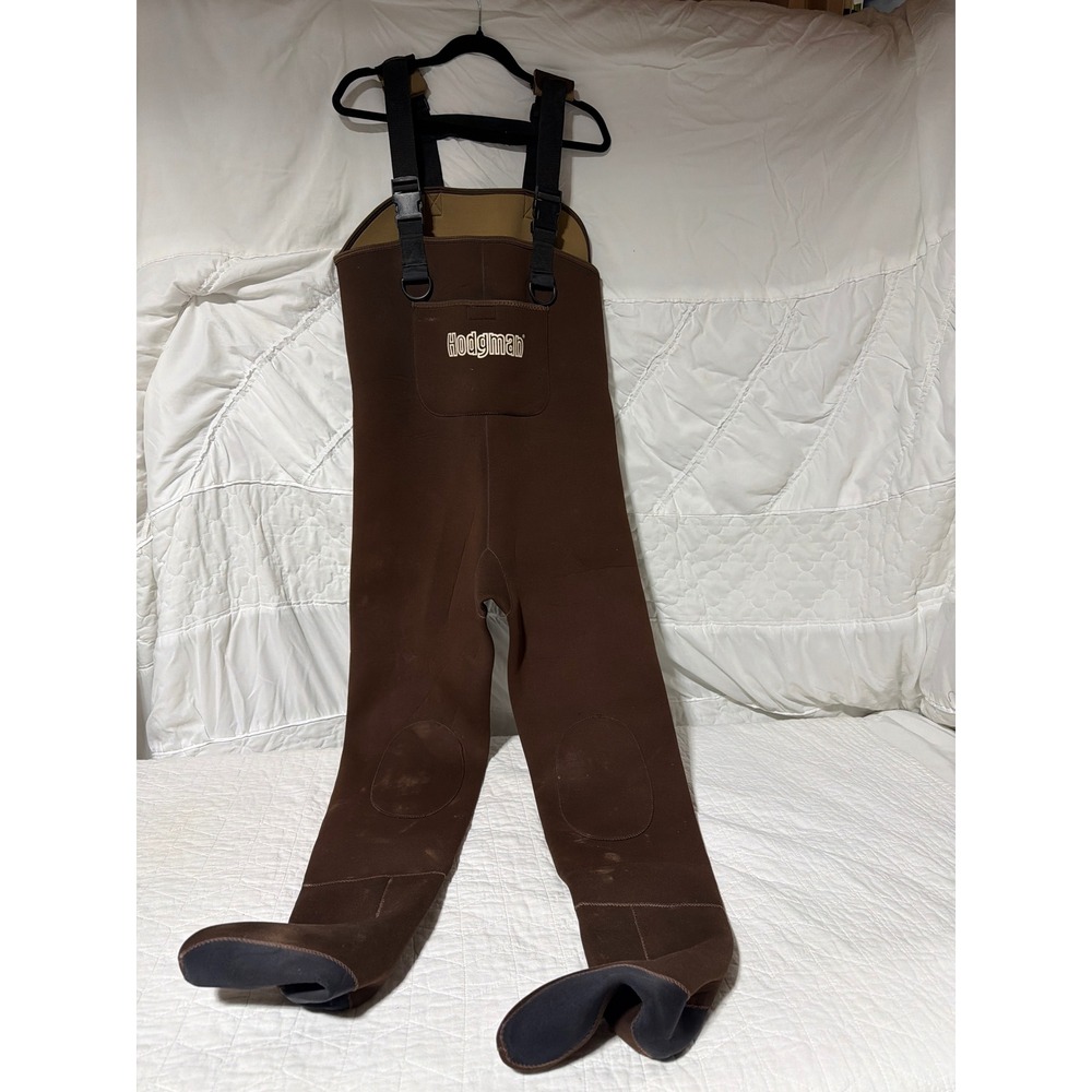 Hodgman Neoprene Waders medium  Brown Fishing Hunting Outdoor‎ Gear